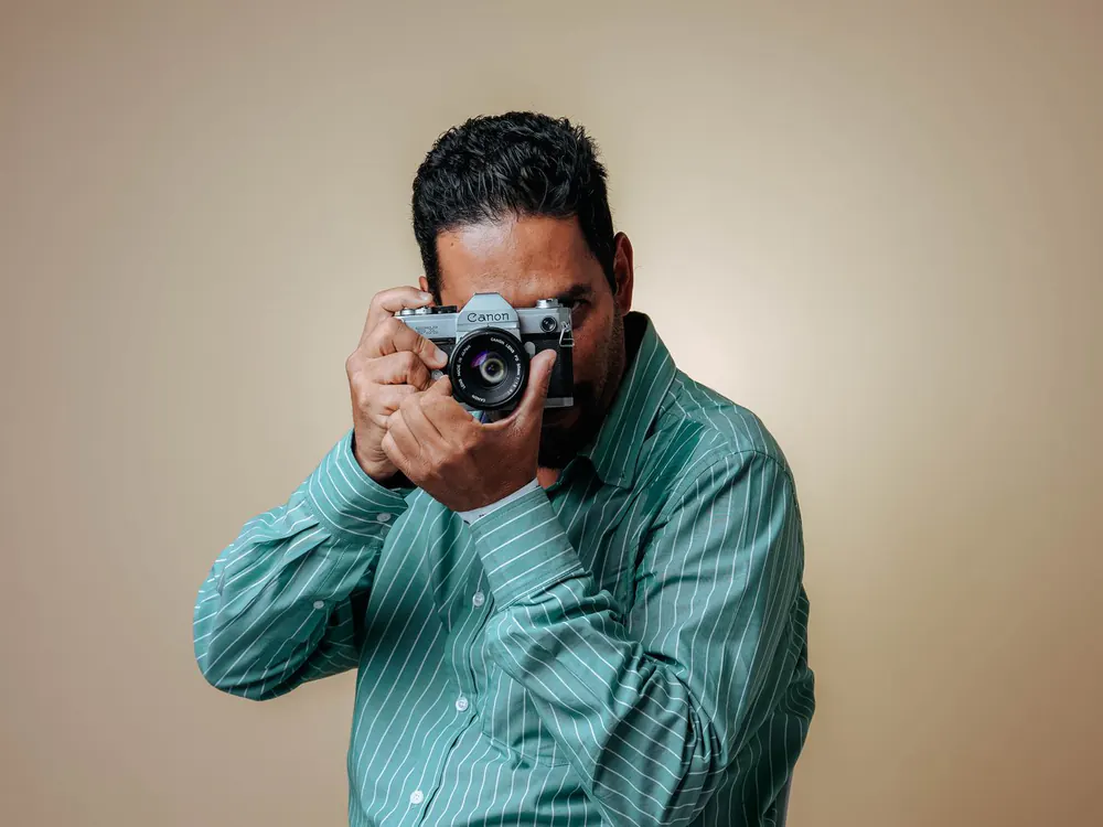 Pasfoto maken bij de fotograaf